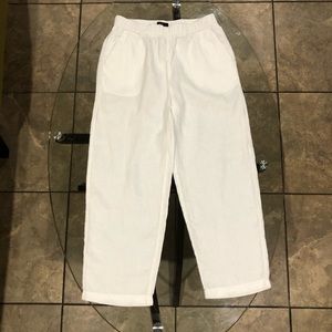 Quince White Linen Pants